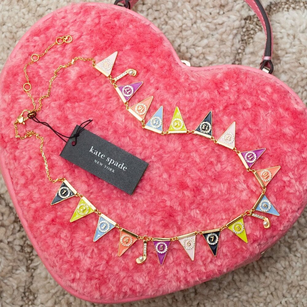 NWT kate spade Limited Edition Hole In One Statement Necklace